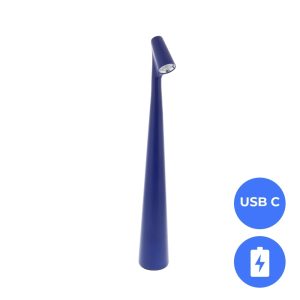 Nordic LED Tafellamp – Marineblauw– 34 cm – Dimbaar