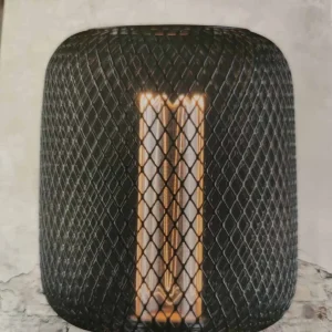 3 standen lamp met gaas zwart