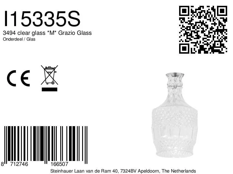 3494 clear glass *M* Grazio Glass - Afbeelding 5