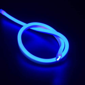 LED strip 230V – neon flex blauw IP67 dimbaar – op maat per 100cm – compleet met stekker
