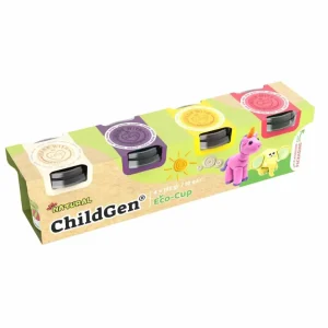 ChildGen Speelklei Unicorn 4 stuks