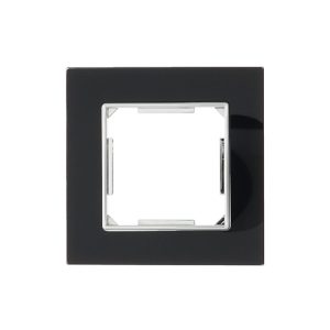 Enkelvoudig afdekraam Nero Deluxe Glas zwart