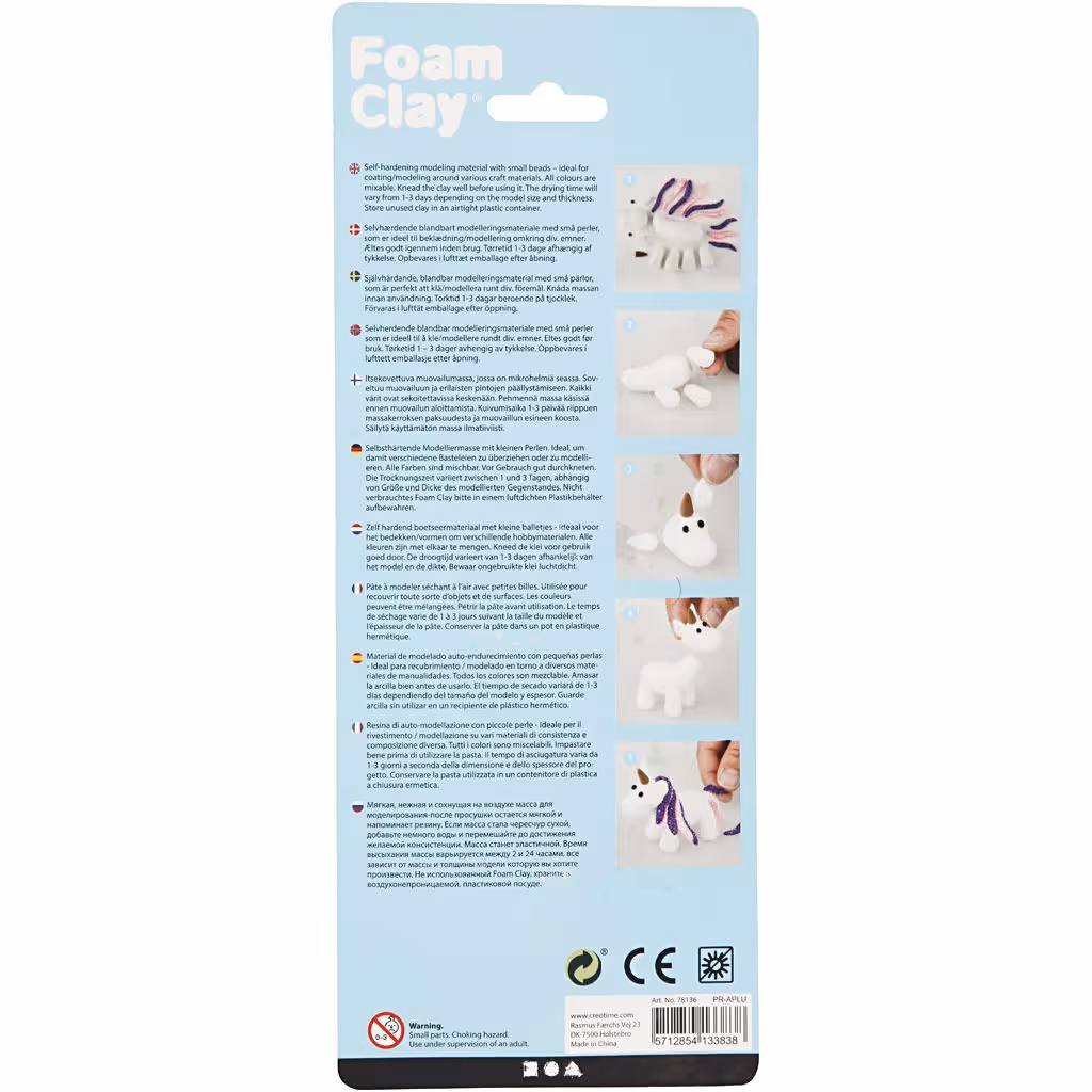 Foam Clay 3 doosjes 14 gr Glitter - Afbeelding 4