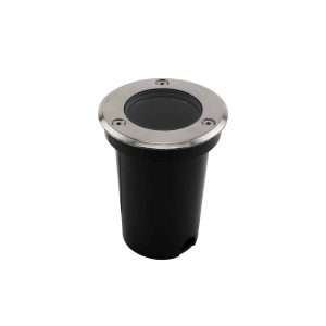 Mini LED grondspot GU10 Ø8cm – RVS armatuur – 230V – IP67 waterdicht rond