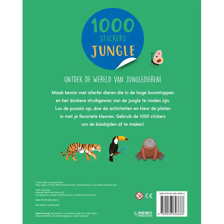 Jungle 1000 stickers - Afbeelding 3