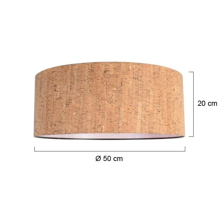 Kap 50*50*20 Rnd Be27 cork - Afbeelding 7