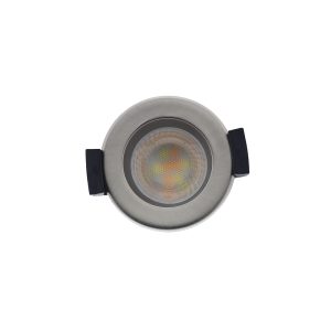 LED fire rated mini inbouwspot 4Watt rond NIKKEL IP65 dimbaar – CCT switch – 2700K – 3000K – 4000k – 5700K – brandvertragend