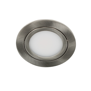 Bella Ondiepe LED spot kantelbaar 5Watt rond NIKKEL dimbaar