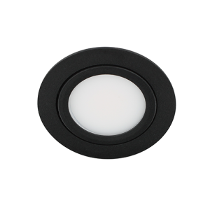 Bella Ondiepe LED spot kantelbaar 5Watt rond ZWART IP65 dimbaar