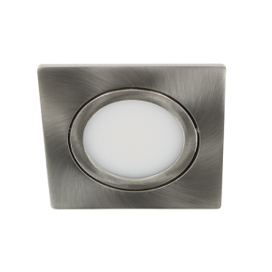 Bella Ondiepe LED spot kantelbaar 5Watt vierkant NIKKEL dimbaar – interne driver