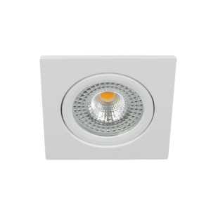 Bella Ondiepe LED spot kantelbaar 5Watt vierkant WIT IP65 dimbaar – interne driver
