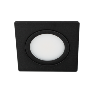 Bella Ondiepe LED spot kantelbaar 5Watt vierkant ZWART dimbaar