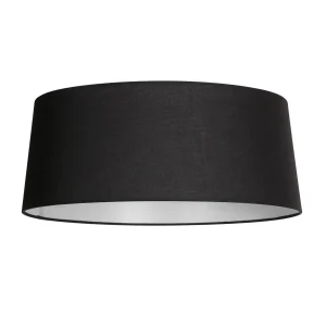 Lampenkap K2010SS – Zwart linnen met witte binnenzijde Ø48 cm