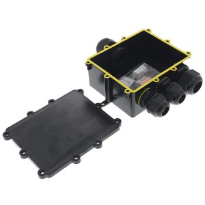 Lasklem Lasdoos XL 4-voudig IP68 waterdicht kabelverbinder zwart 2x 10-14 en 2x 15-19mm kabel