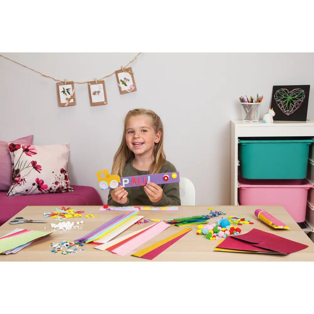 2EKANSDEAL Lena Knutselkoffer Jumbo Roze 800 stuks - Afbeelding 6