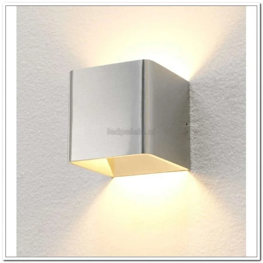 Fulda wandlamp aluminium WL FULDA ALU 1 LED aluminium 10 cm - Afbeelding 2