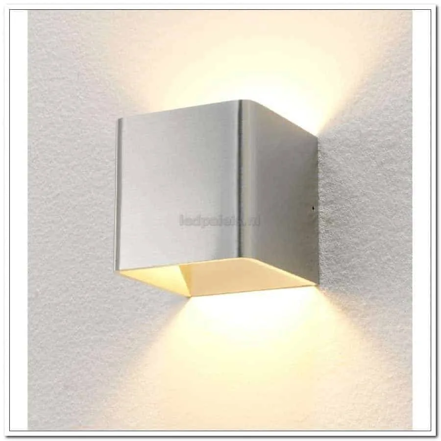 Fulda wandlamp aluminium WL FULDA ALU 1 LED aluminium 10 cm - Afbeelding 7