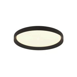 Plafondlamp Flady 4367ZW zwart Ø30 2000 Lumen