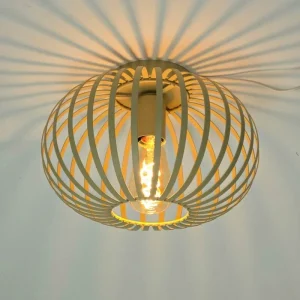 Plafondlamp zandkleur Agli 30cm 230031