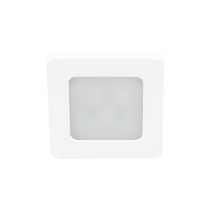 Pluto LED mini opbouwspot 3Watt vierkant WIT dimbaar
