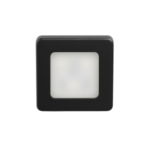 Pluto LED mini opbouwspot 3Watt vierkant ZWART dimbaar