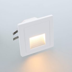 LED Trapverlichting 1,5W – warm wit – vierkant – wit – IP65