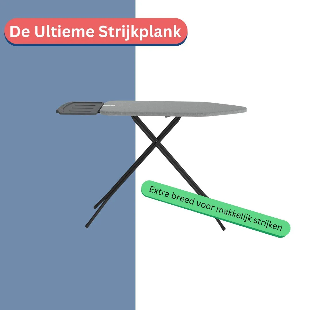 Wasophoogte Strijkplank, Extra breed, 124*44 cm (L*B) - Afbeelding 9