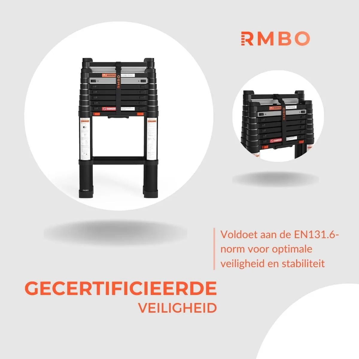 RMBO® Telescopische Reformladder 3,2m - Afbeelding 7