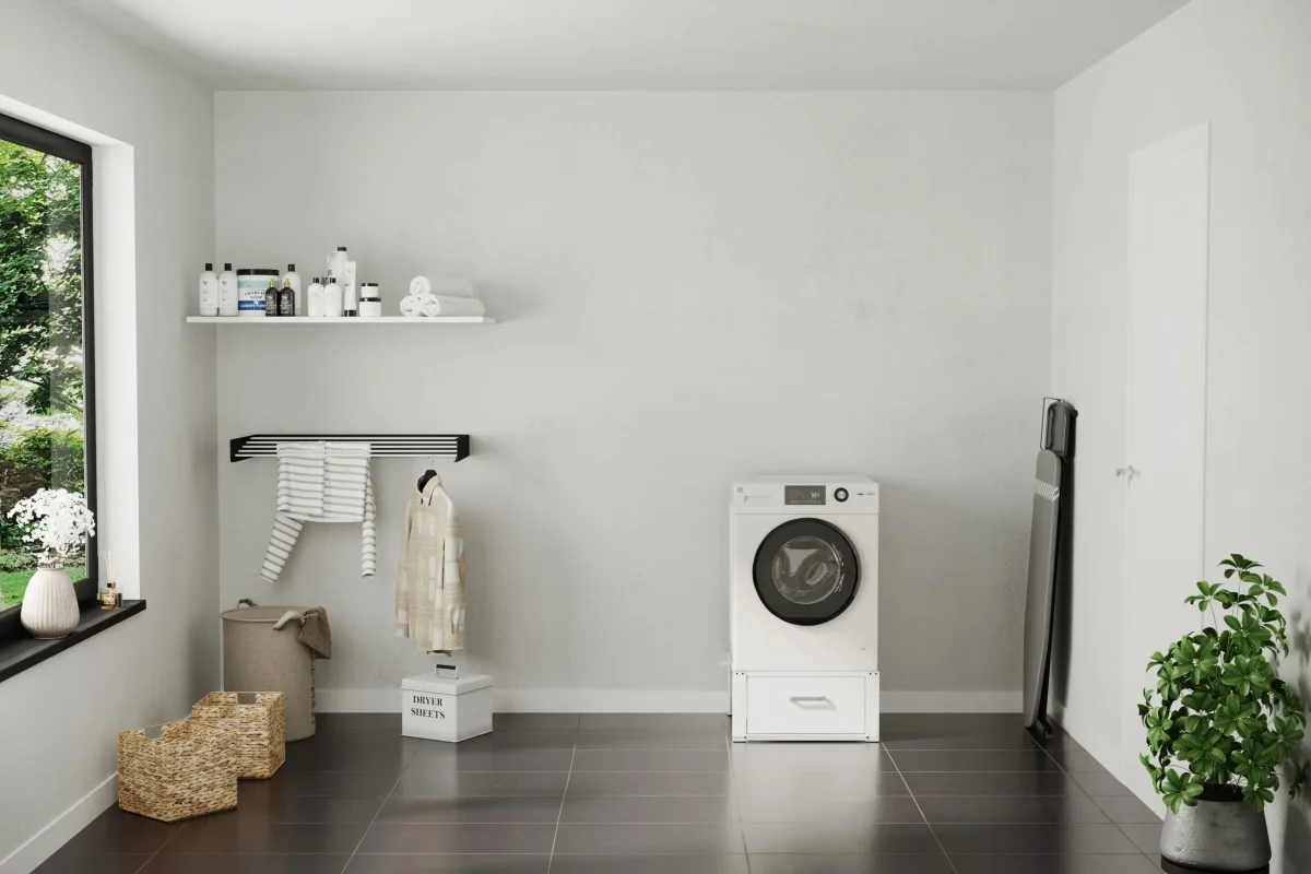Wasophoogte wasmachine verhoger – Ecoslim XL met Lade – Wit - Afbeelding 8
