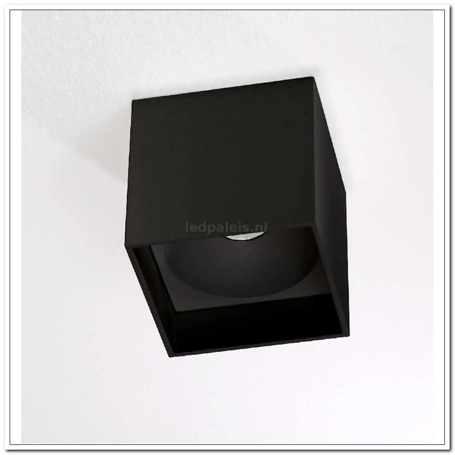 Plafondlamp spot zwart “Brock” 10x10x10cm LED 7W dimbaar - Afbeelding 3